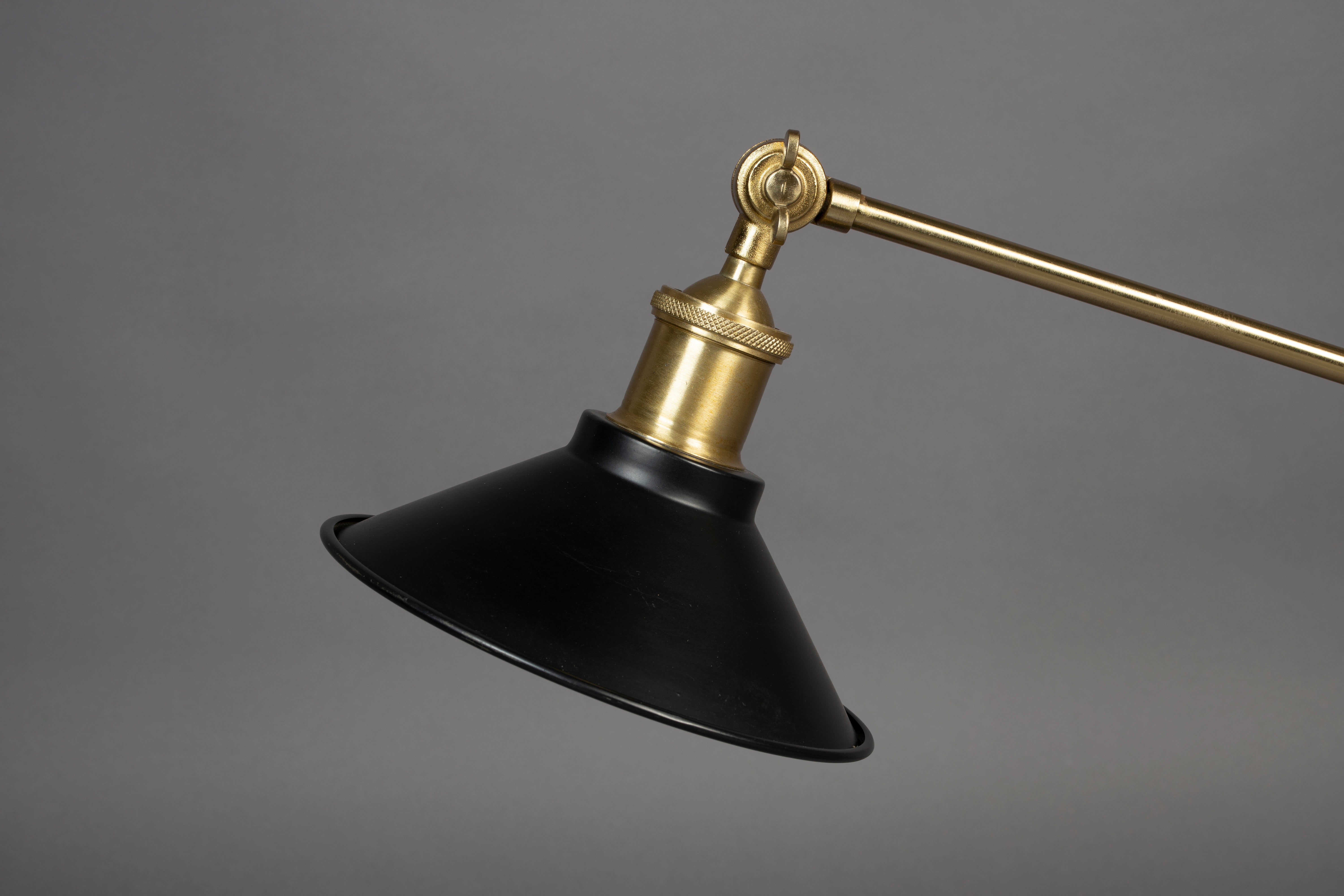 Dutchbone Penelope Brass & Black Table Lamp